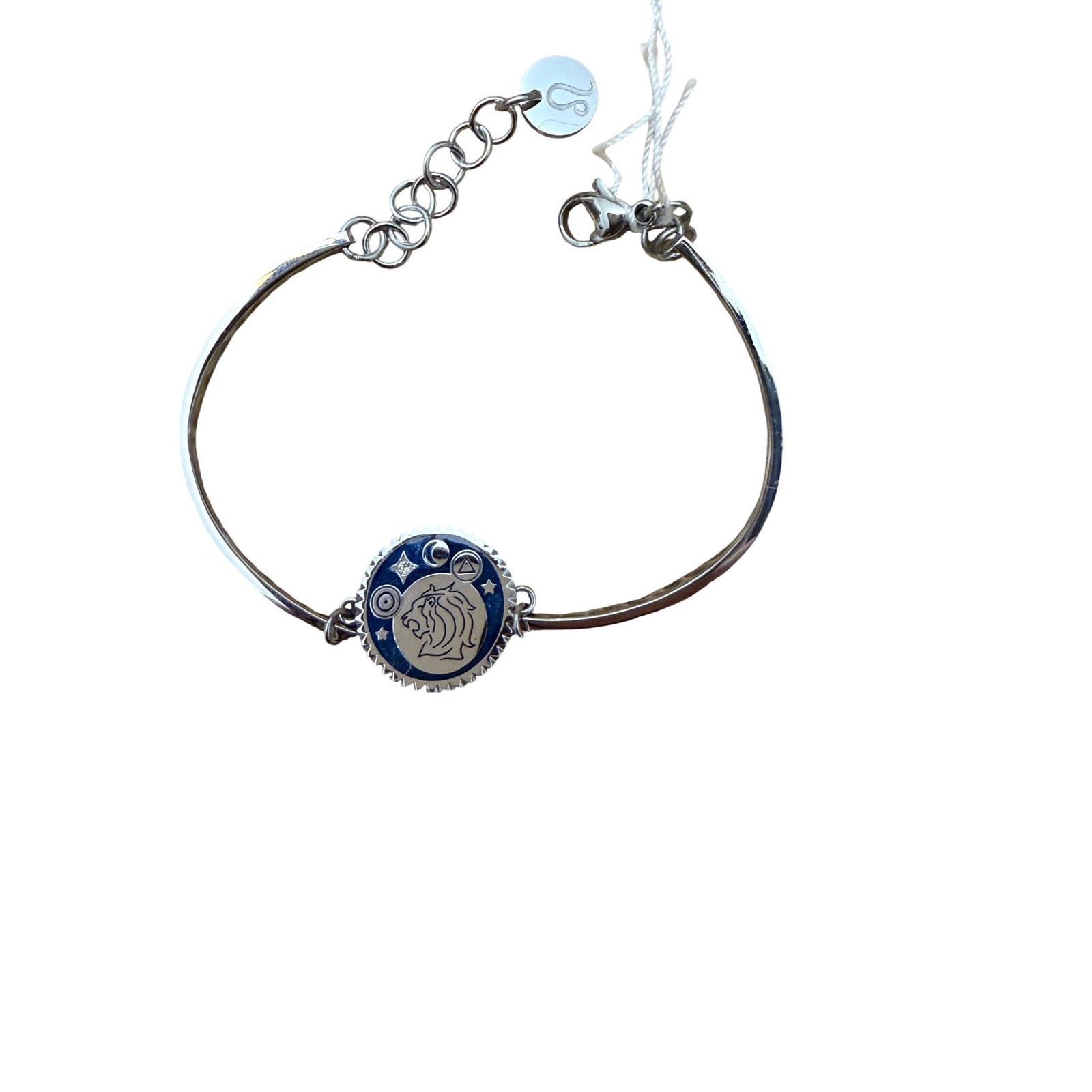 Brosway Chakra Leo Zodiac Bracelet Silver Tone Blue Enamel BHK371 NWT