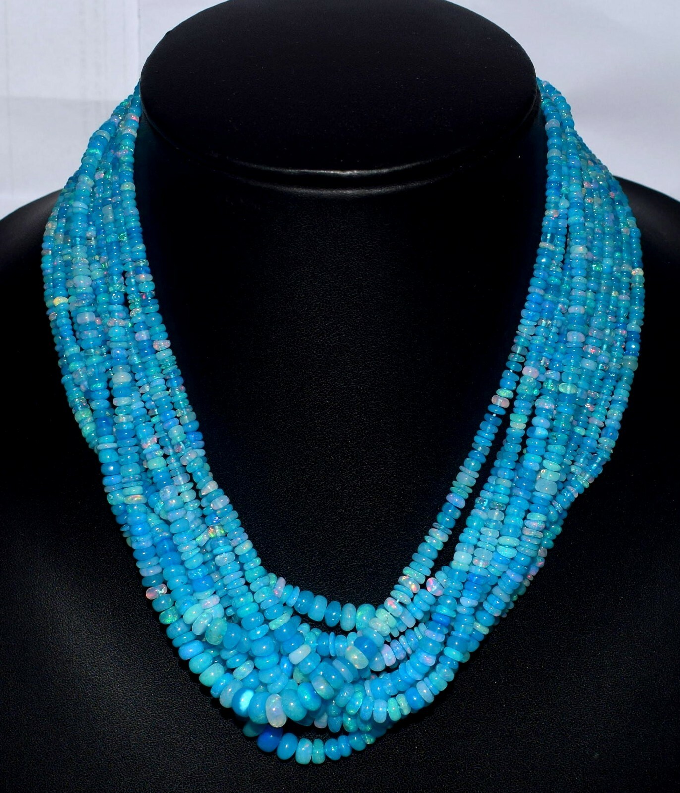 16″Natural ethiopian Opal Welo Fire Opal Gemstone Beads 1 Necklace Black Friday