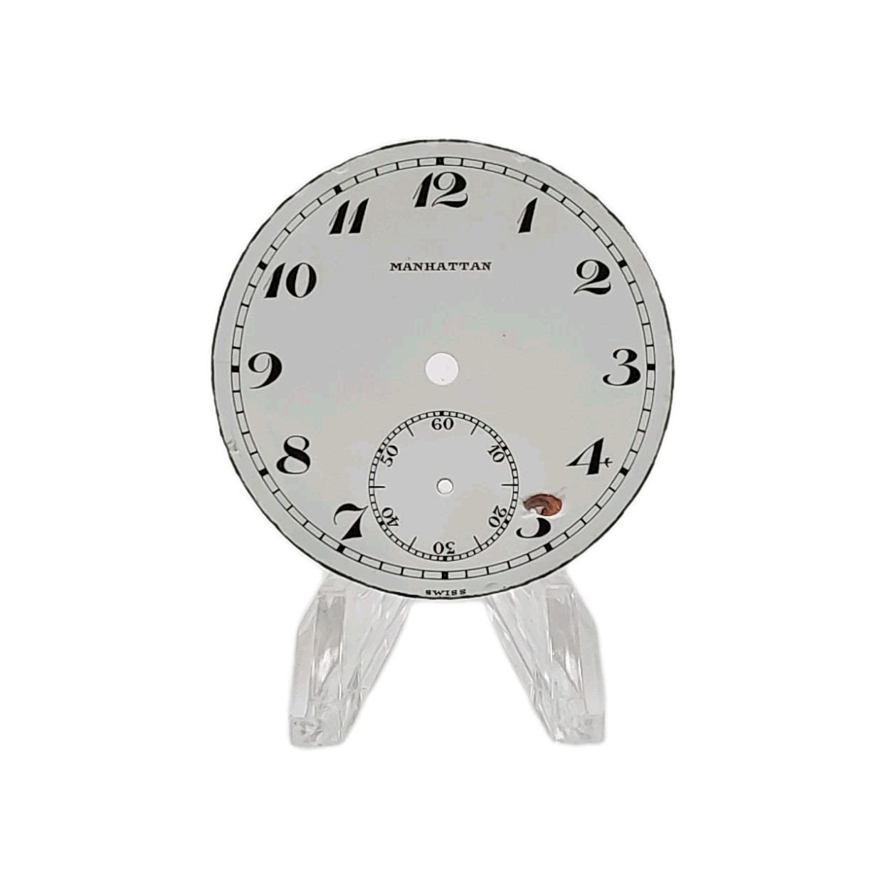 Manhattan 41.2mm Swiss Enamel Pocket Watch Dial Only 569
