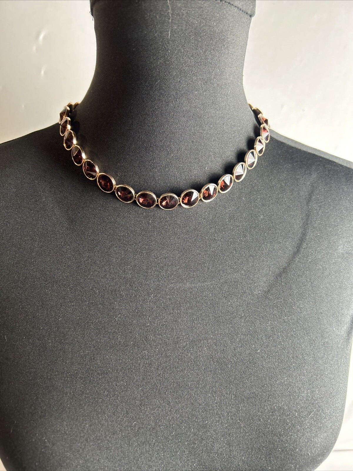 Charter Club Necklace Deep Purple Stones In Gold Tone 19 Inch From Macy’s