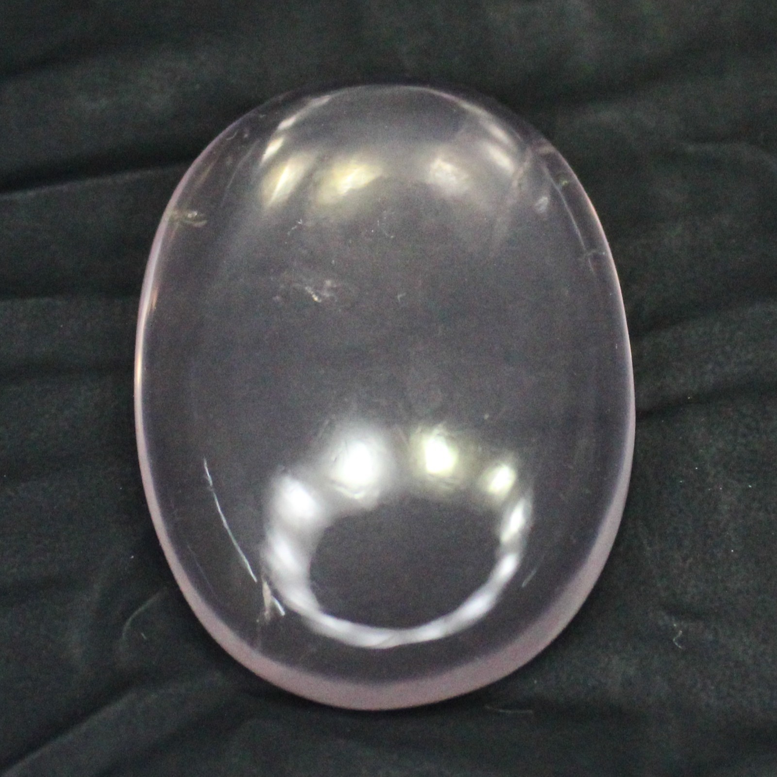Natural Pink Rose Quartz Cabochon In Oval Shape 28.00 Carats 27x20x6 mm Size