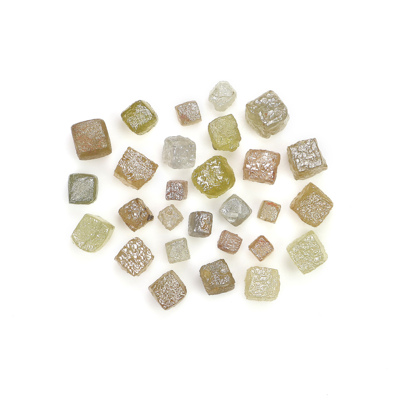 Natural Rough Cube Diamond 2.00to4.00 MM 1 Ct Scoop Mix Color Rough Diamond Q75