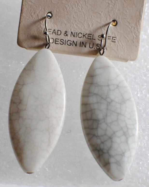 Creations Dangel Lightweight Stone Diamond Shape Earrings Lead and Nickel Safe