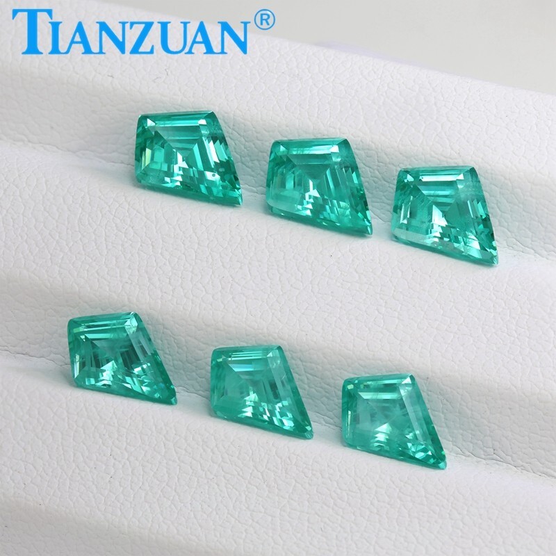 Kite Shape YAG Paraiba Color Yttrium Aluminum Garnet Loose gemstone