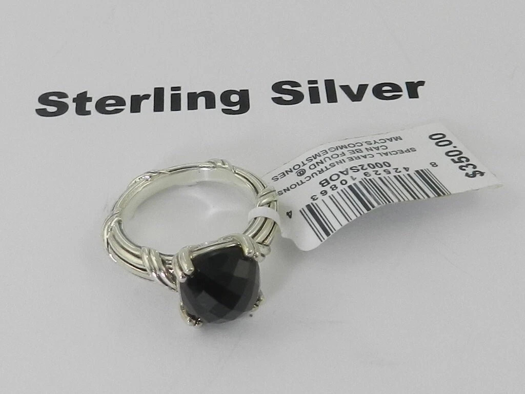 Peter Thomas Roth Onyx Statement Ring (4-1/3 Ct. T.w.) in Sterling Silver , 7