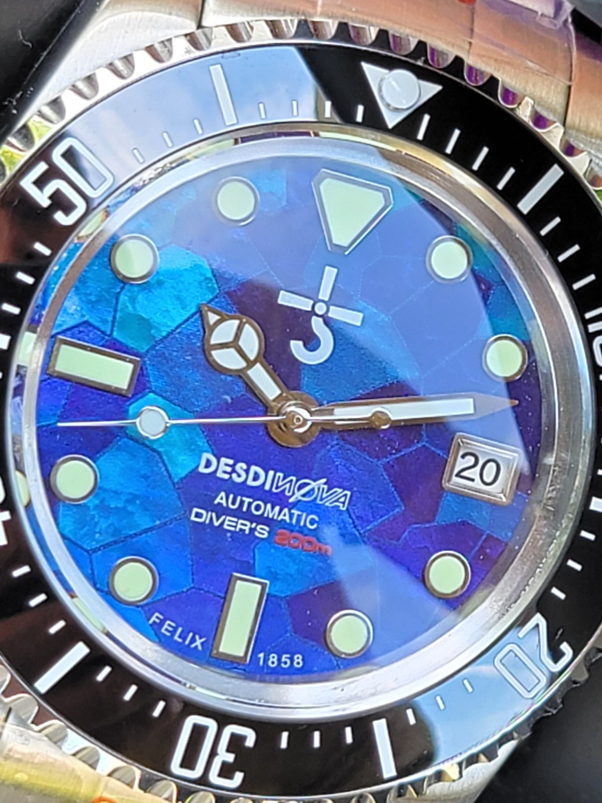 Mod Automatic Divers Watch 44mm SII NH35 With All the Titanium Improvements