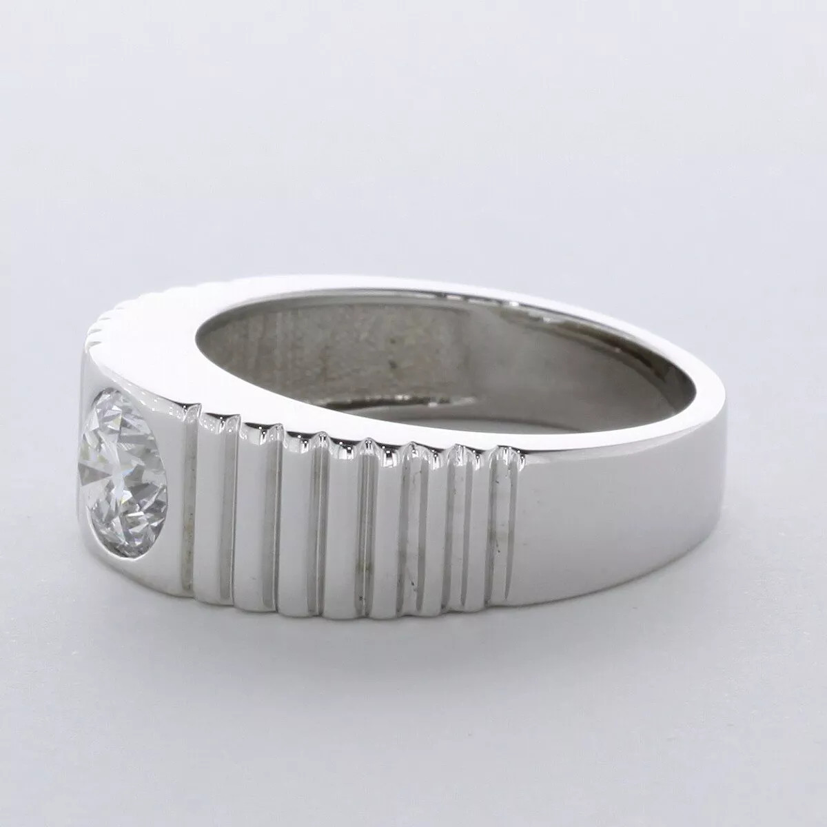 Solitaire Engagement Ring 14K White Gold 1.60 CT Round Lab-Grown Diamond D SI1