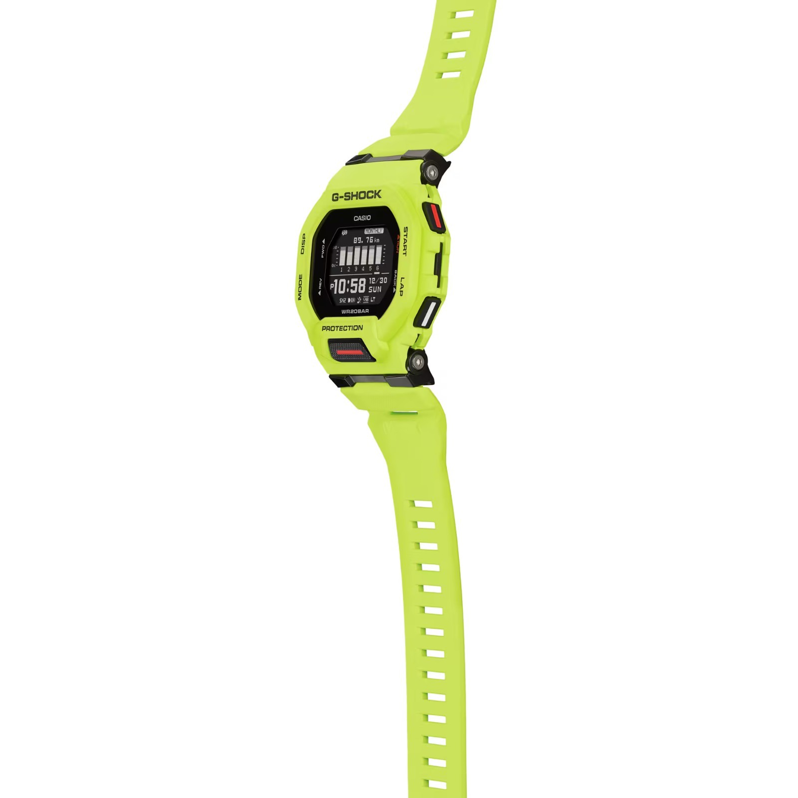 Casio G-Shock MOVE Power Trainer Step Counter Yellow Digital Mens Watch GBD200-9