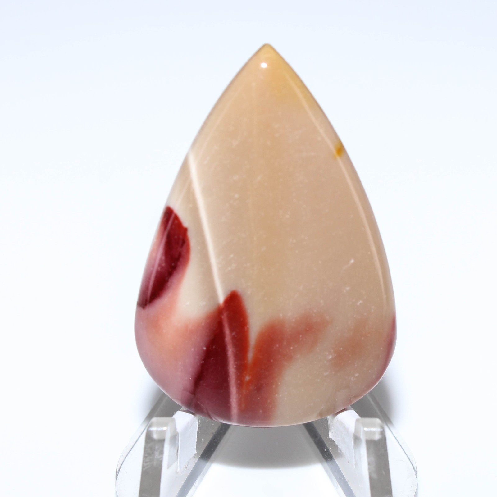 43.50 Ct. Natural Mookite Jasper Pear Cabochon Loose Gemstone 39x26x6 mm