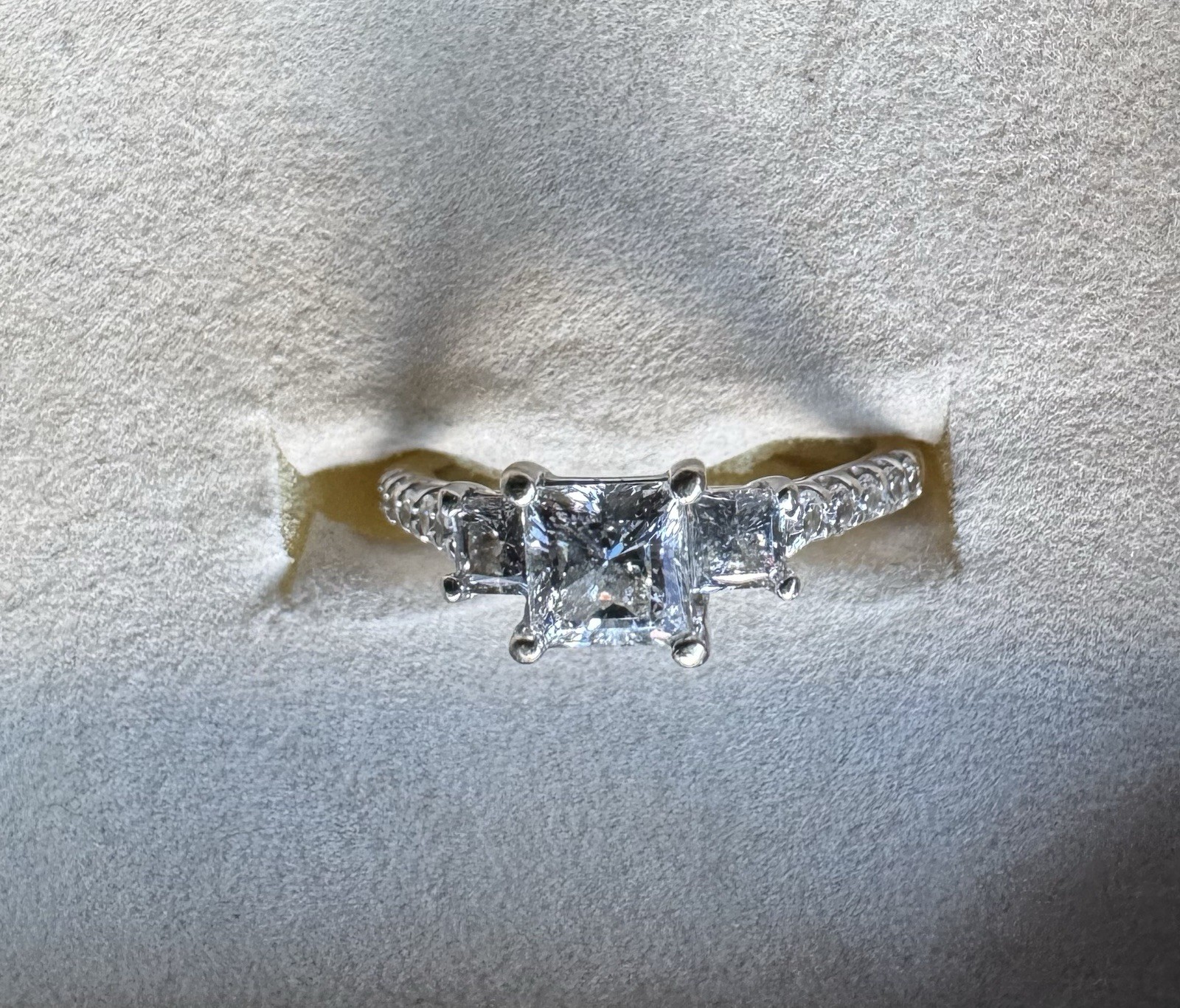 Zales 1.5 Ct T.W Diamond Bridal Set 14K Gold Wedding Ring Set
