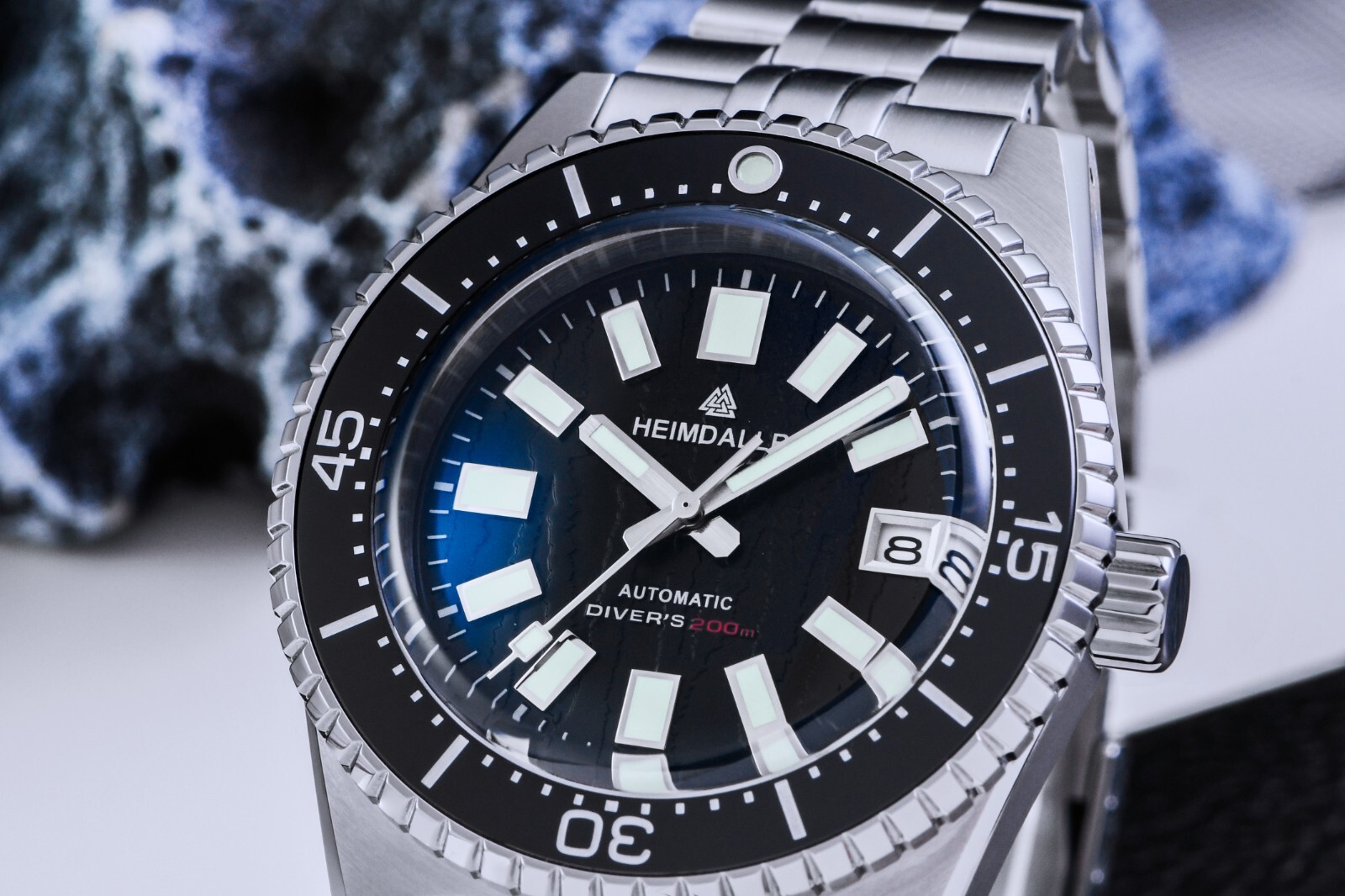 Heimdallr Sharkey H8-3 NH35A Diver 200M 660FT Men’s Automatic Watch 316L 41mm C3