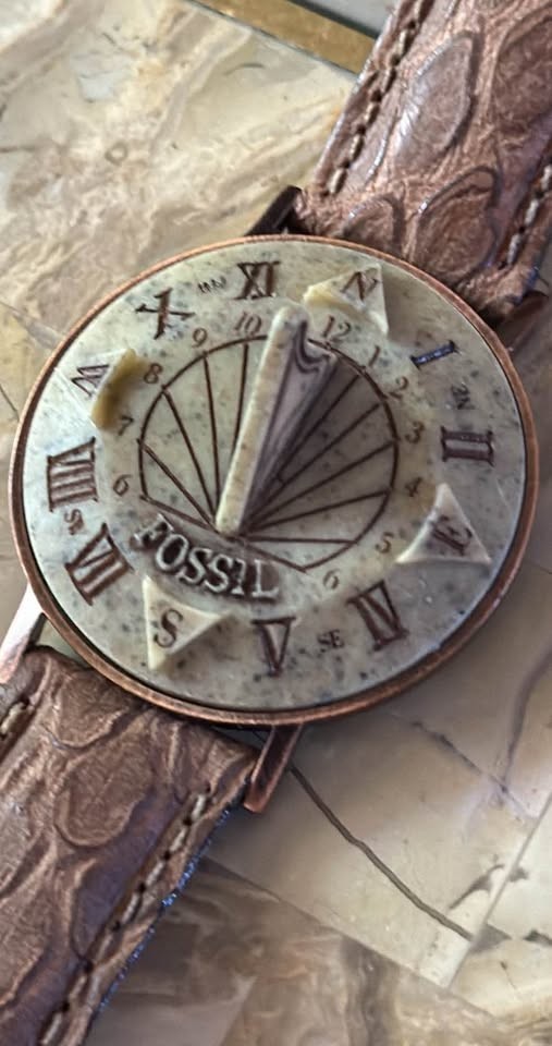 Fossil Sundial Limited Edition Rare Watch w/ Box. Vintage! Model SD-7620