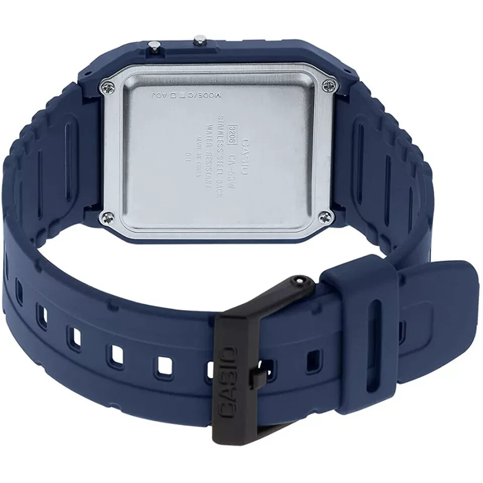 Casio CA53WF-2B, 8-Digit Calculator Blue Watch, Resin Strap, Alarm, Chronograph