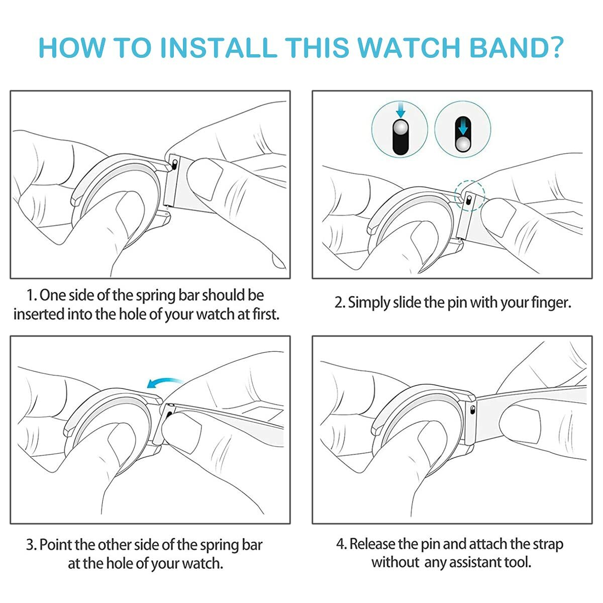 Fr Samsung Galaxy Watch 7 FE 6 5 Pro 45/47/43 Watch 4 40/42mm Classic 44/46 Band