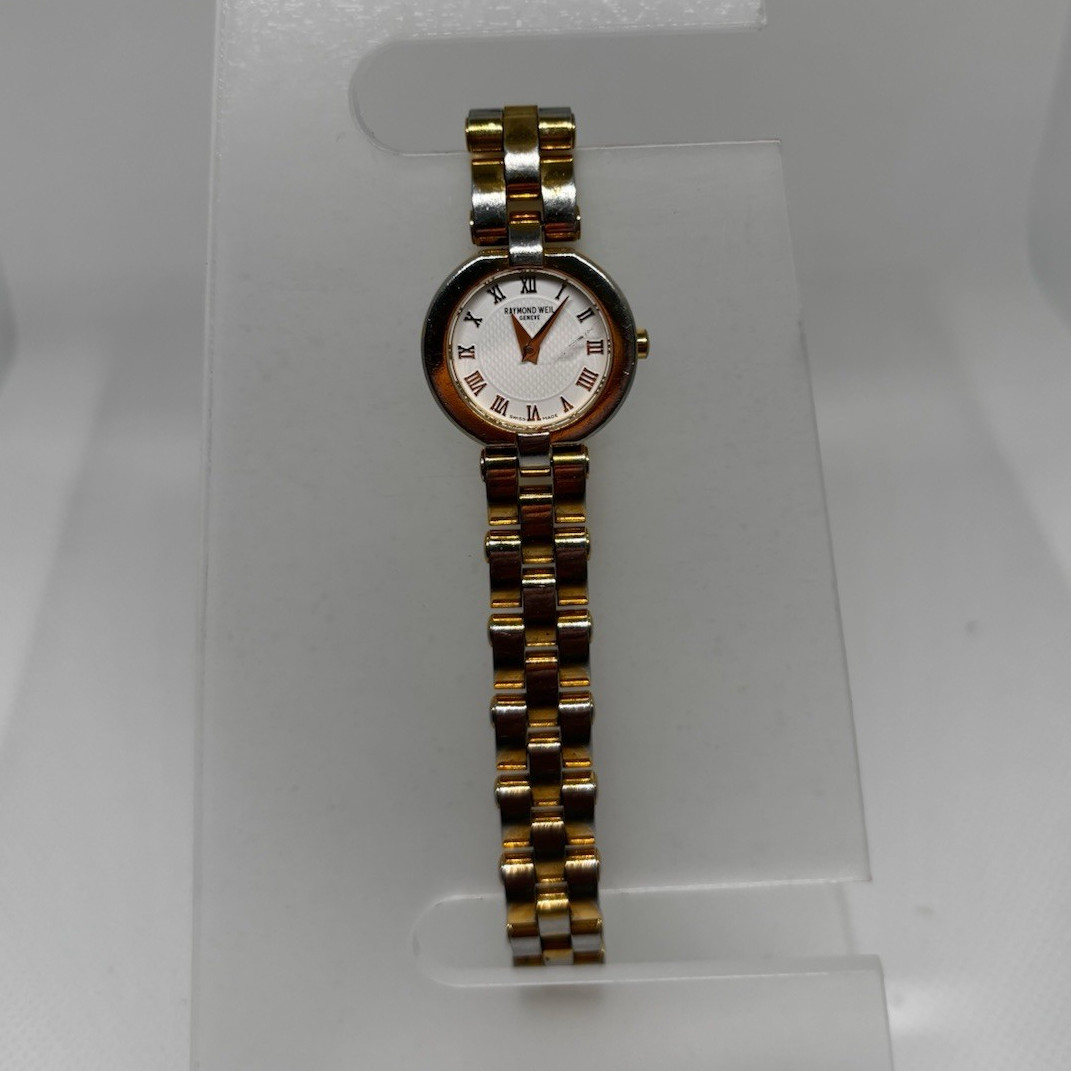 Raymond Weil Women’s 24mm Quartz White Dial Roman Numerals Two-Tone Ref 0021
