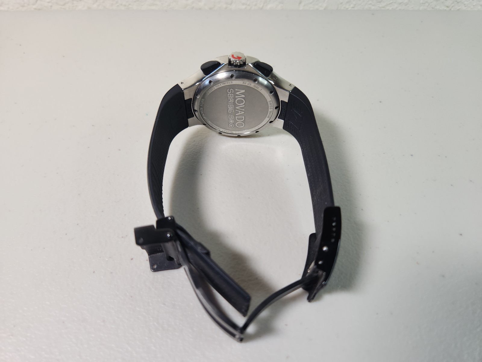 Swiss Movado Series 800 Chronograph White Dial Men’s Watch w/ Box/Manual
