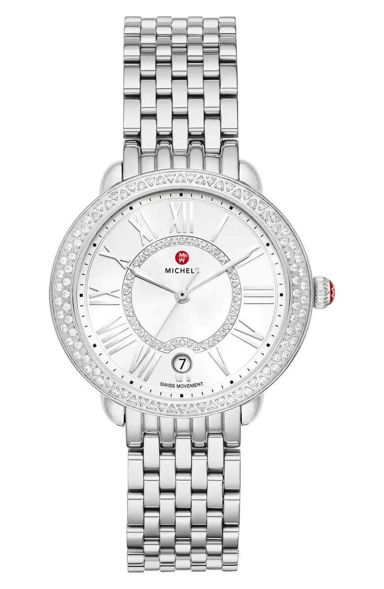 New Limited Edition MICHELE Serein With White Sunray Dial Diamond Ladies Watch