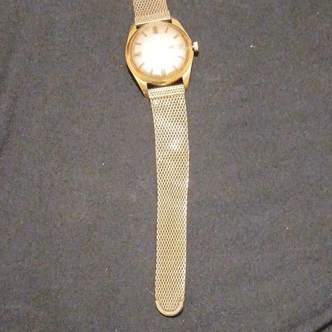 Helbros Selfwinding Men’s Auto Day/Date Gold Tone 10k GF Working Order