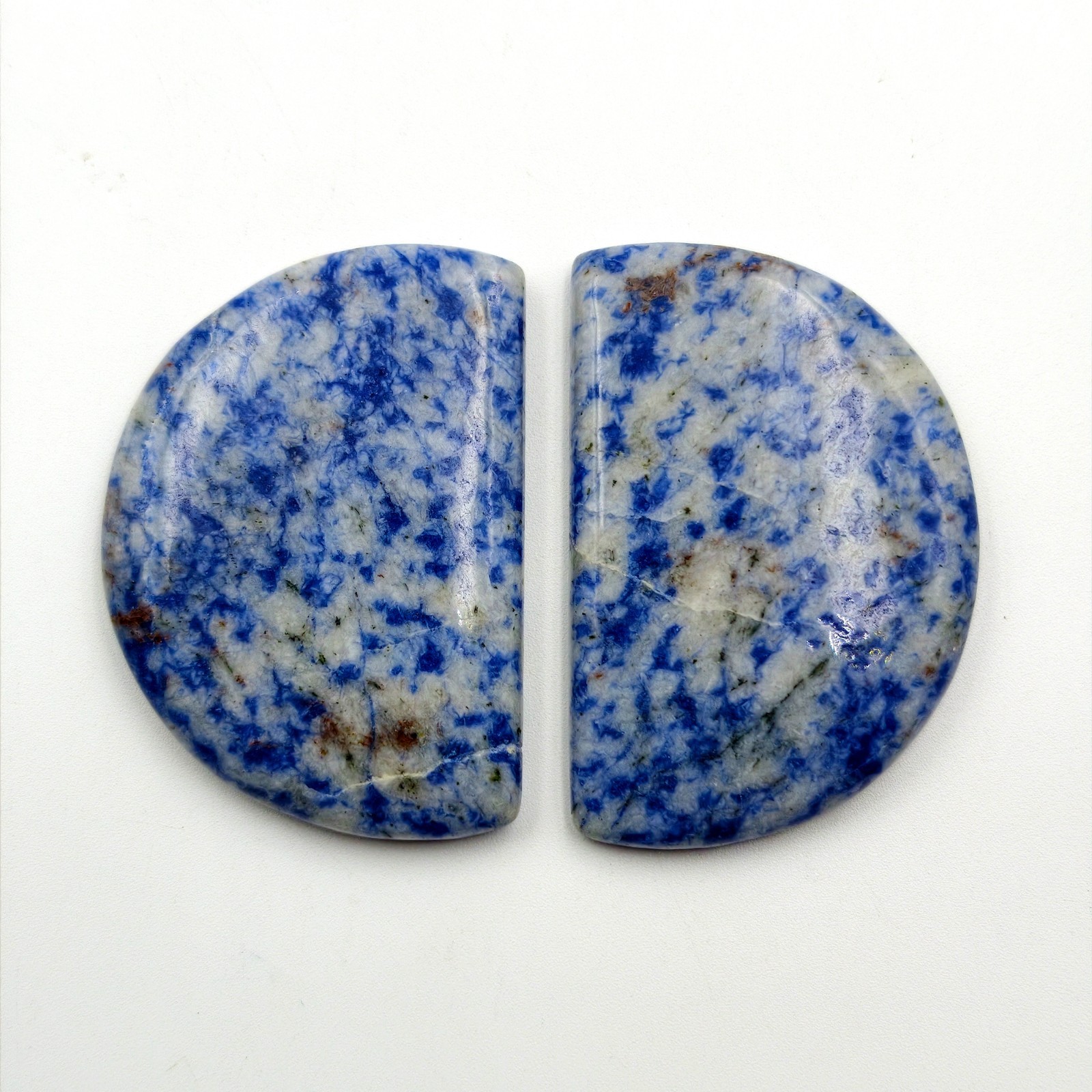 Sodalite Cabochon Pairs, Loose Gemstone Macheted Pair For Jewelry