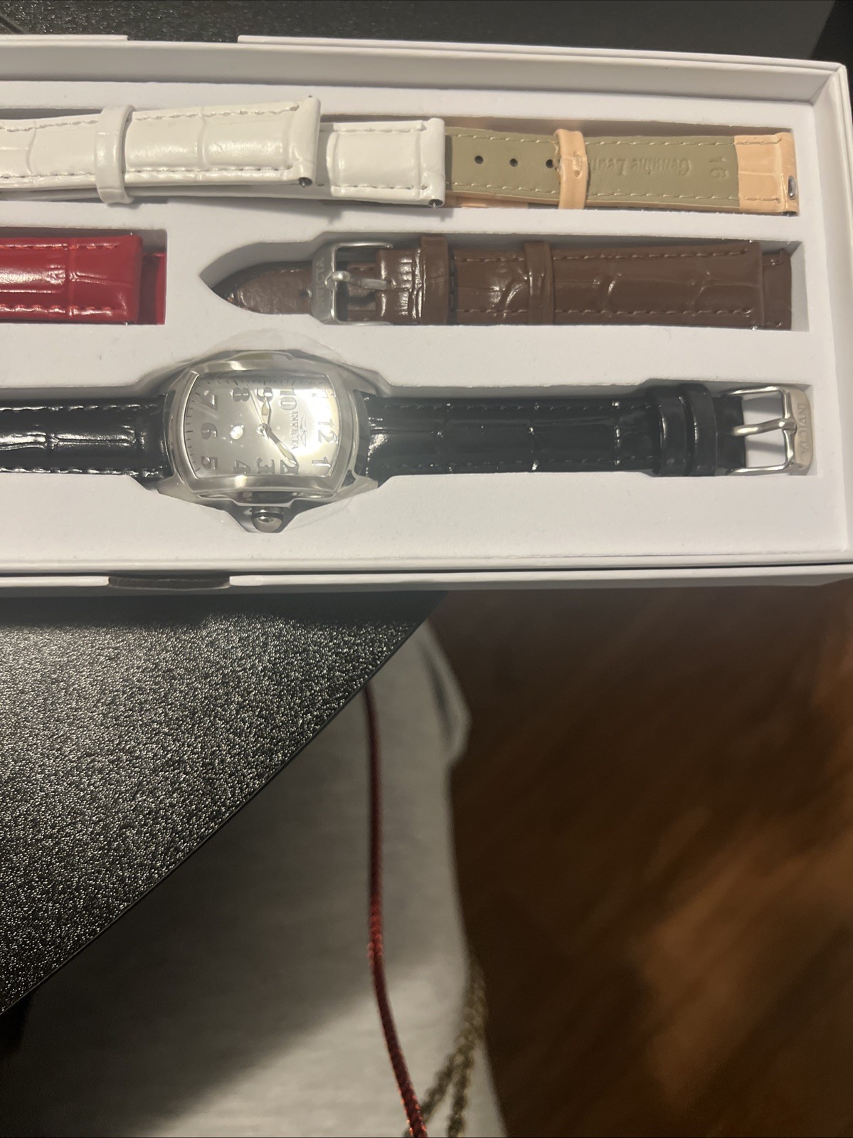 INVICTA Women’s Lupah 49816, 29mm, 7.5”, 4 Extra Leather Bands, Special Bundle