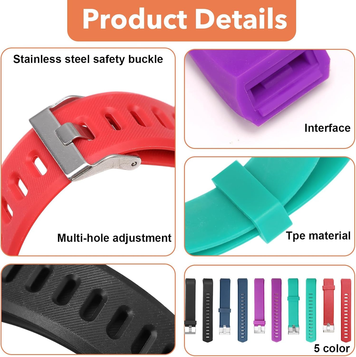 Watch Bands Replacement for Id115Plus HR, Very Fit Pro Activity Fitness Tracker