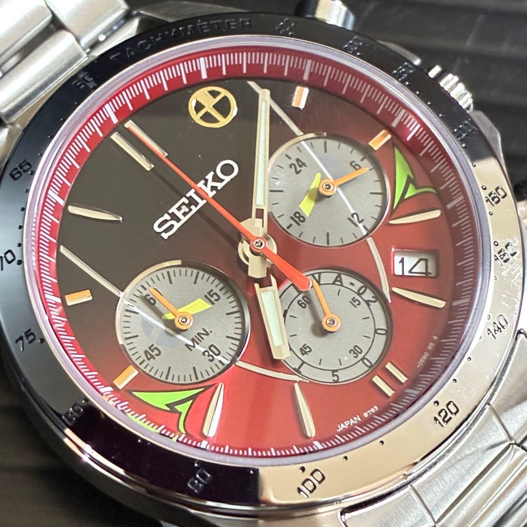 NEW SEIKO Evangelion 500 TYPE EVA-02 Shinkansen Watch Limited 5000 Collaboration