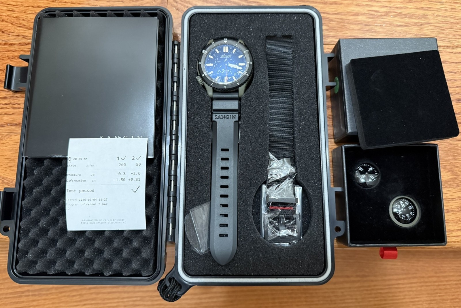 Sangin Instruments GBRS Group Kinetic II Ti V2 and navigator compass