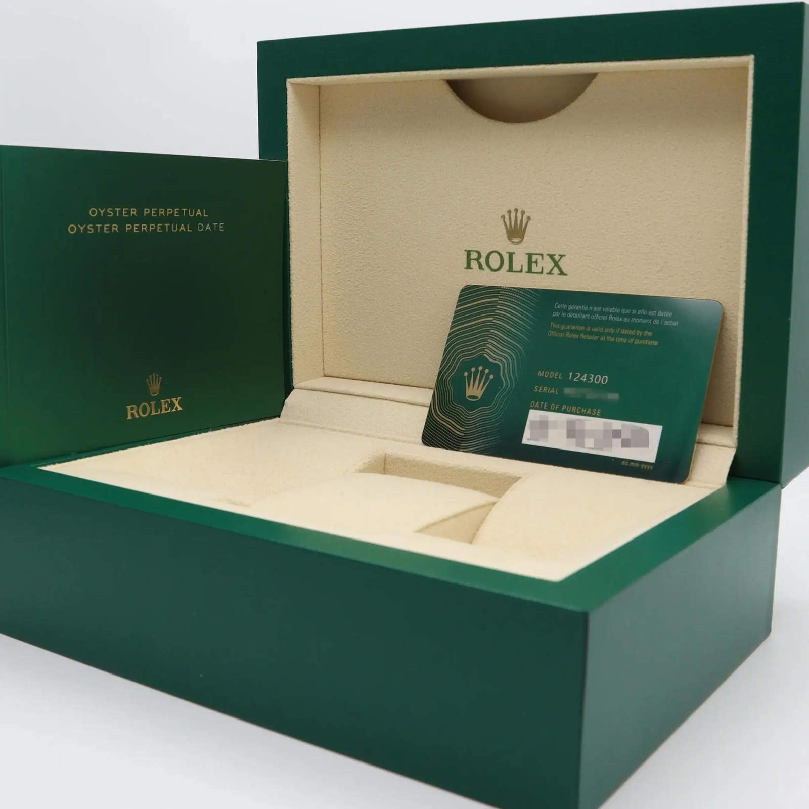 Mint 2022 Rolex 124300 Oyster Perpetual 41 Steel Black Index Dial 12 Links Watch