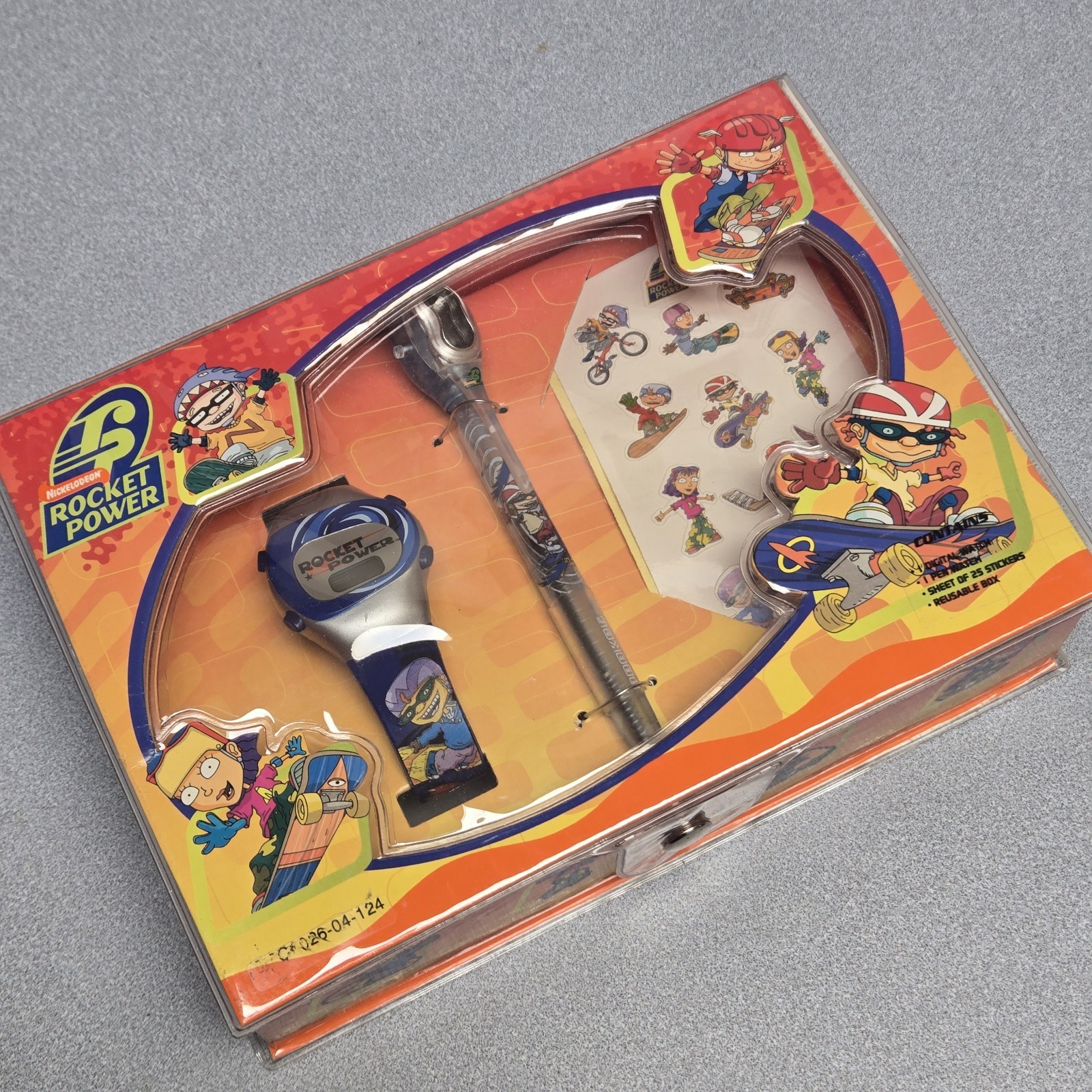 Nickelodeon ROCKET POWER Digital Watch Gift Set Vintage NEW 2001 Y2K