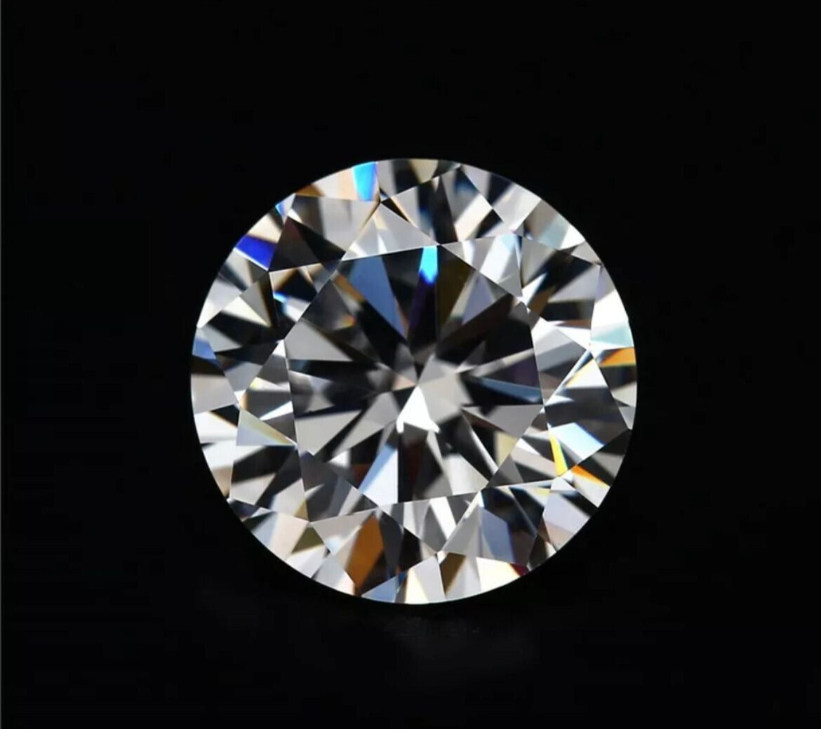 6.5 MM Round Cut GIE Certified Lab Grown CVD Diamond D Color VVS1 Clarity