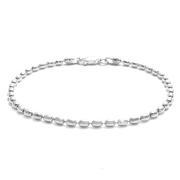 925 Sterling Silver 3mm Oval Bead Chain Necklace or Bracelet 300 Gauge