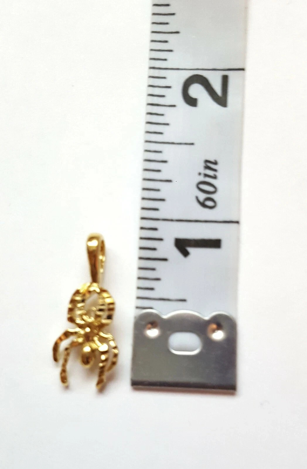 3D Spider Arachnid 14k kt double gold filled Pendant Charm