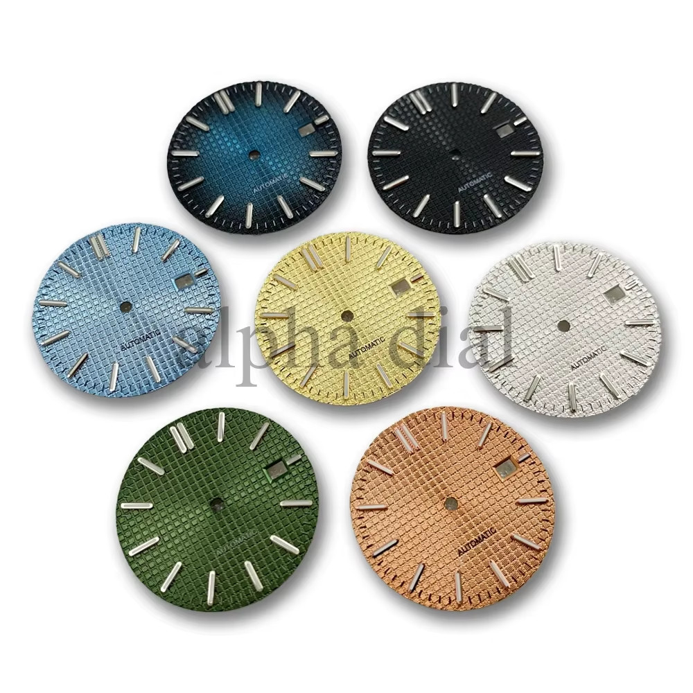 31.8Mm No Logo Waffle Texture Dial Suitable for AP Royal Oak Seiko NH35/36/4R/6R