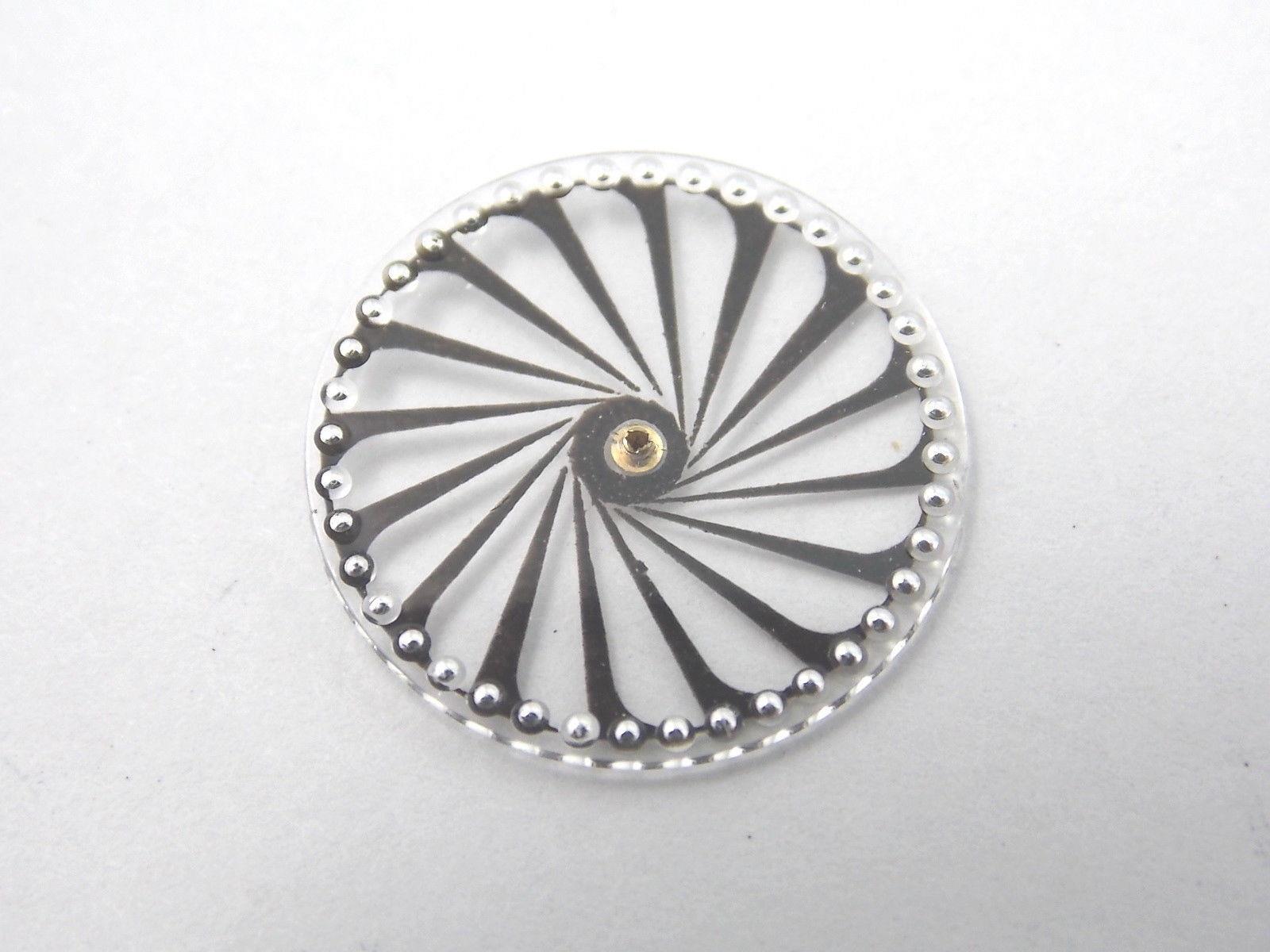 15.2mm Borel Cocktail Watch Dial Kaleidoscope Seconds Disk Vintage Mens NOS