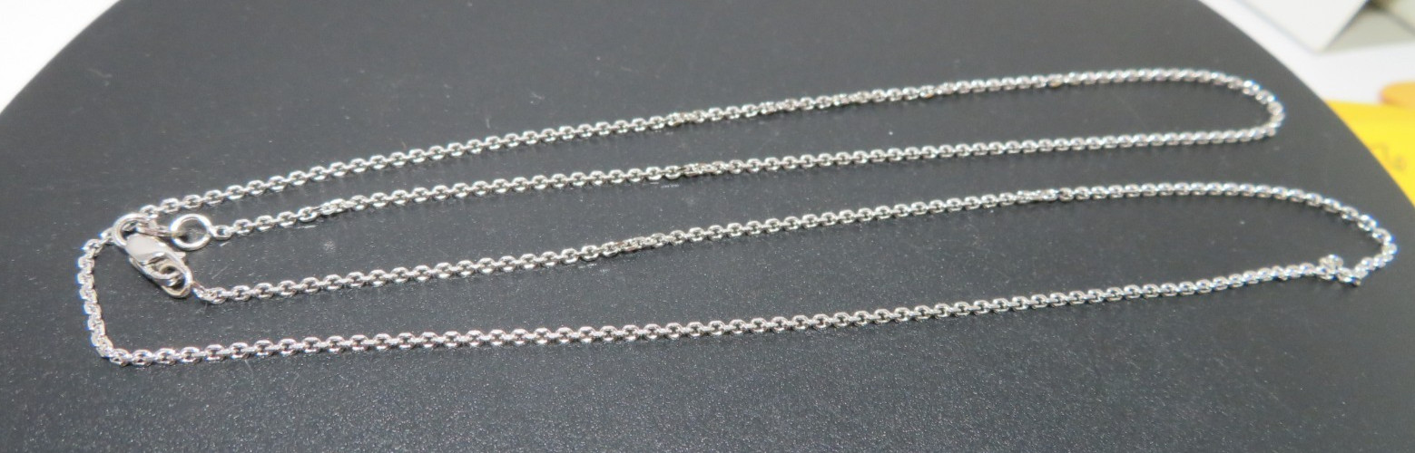 14K WG THIN LINK CHAIN 20″ LONG 0.91 MM THICK 2.90 grams (AI-2641)