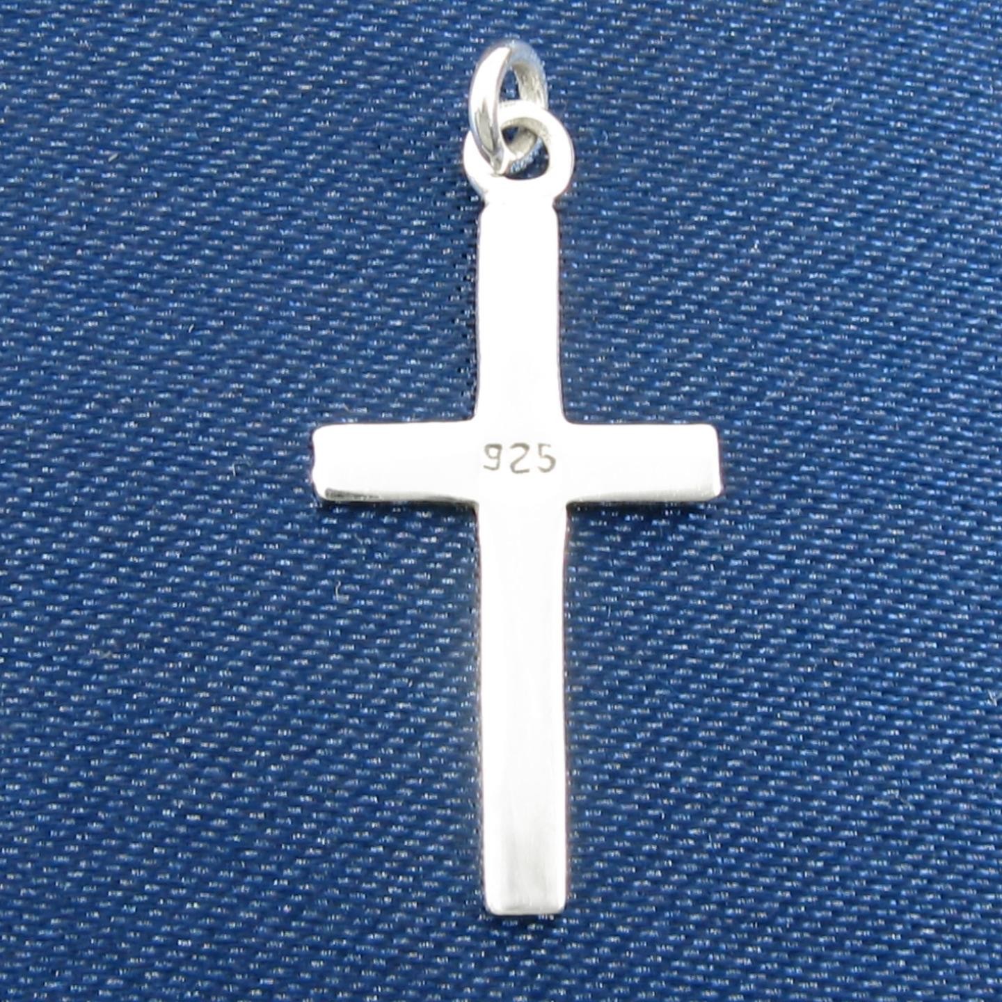 BASIC Cross Pendant – ‘925’ Sterling Silver – CHAIN CHOICE!