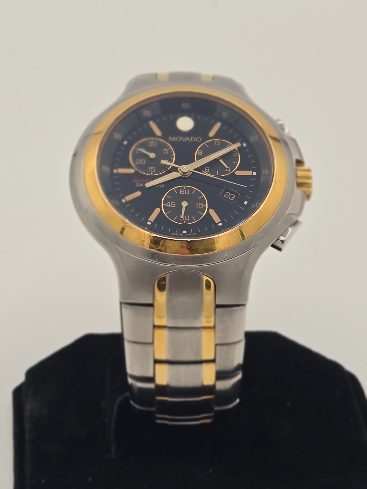 movado series 800 chronograph two tone 2600038