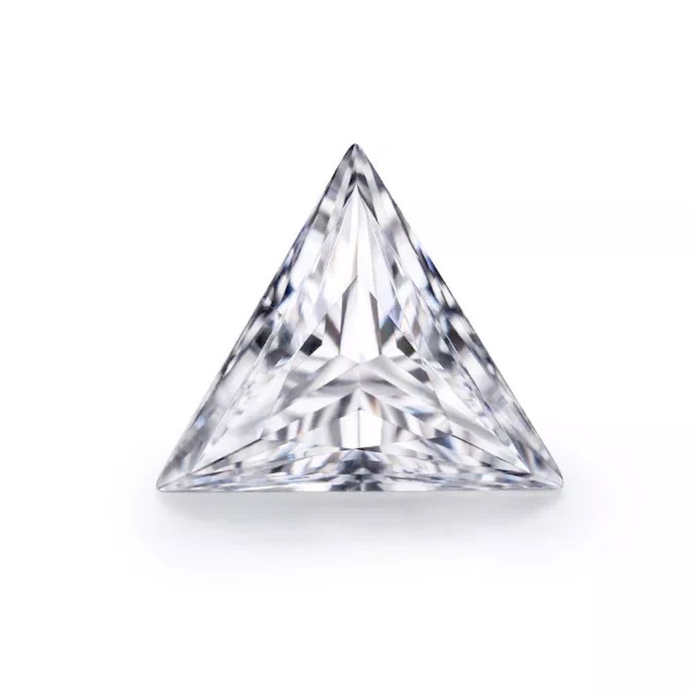 Triangle Cut GRA Certified Moissanite Loose Stone VVS Clarity D Color