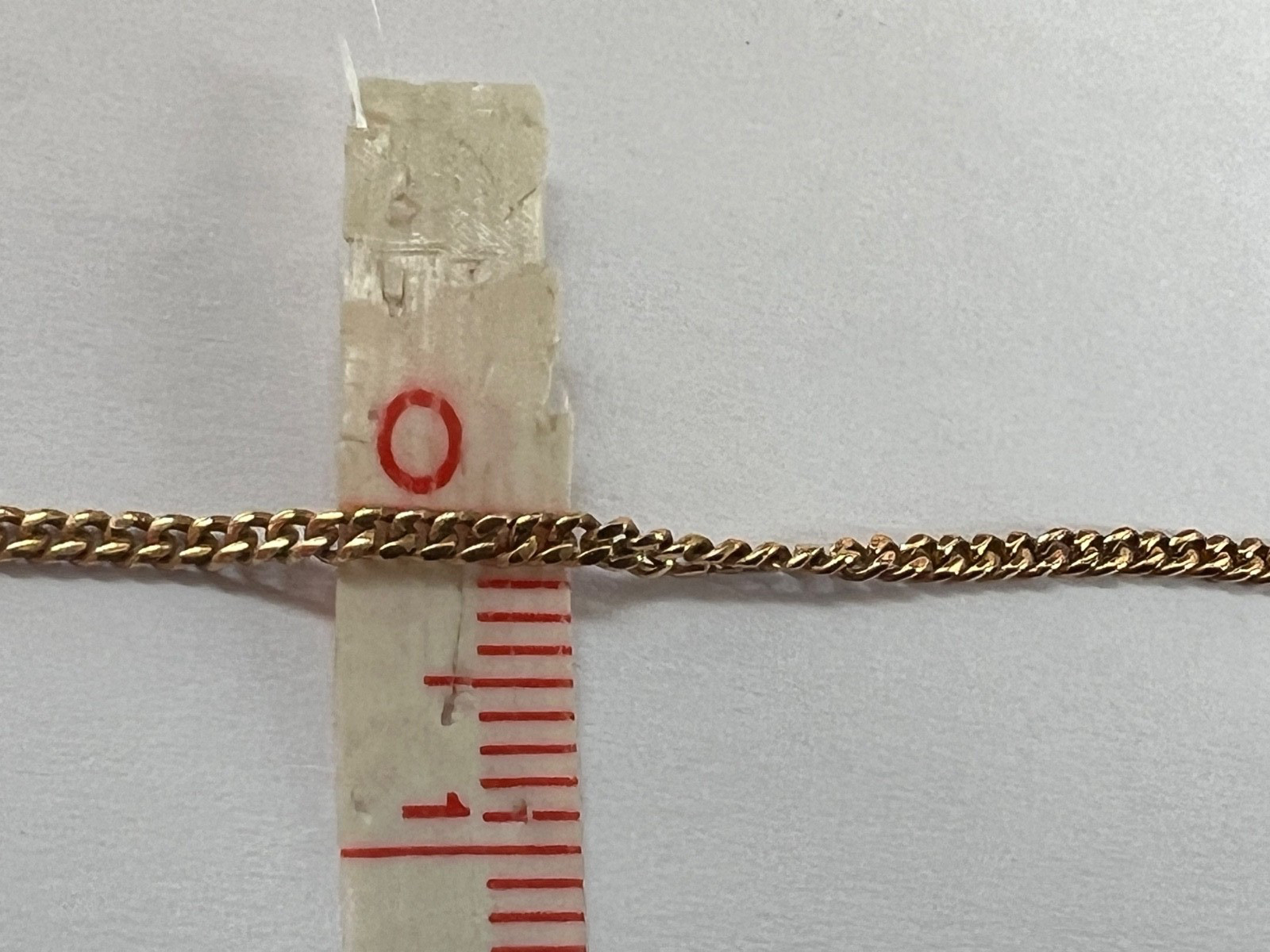 Antique 18K Yellow Gold Neck Chain 19” 4.9g 1mm – Nice Locking Safety Box Clasp
