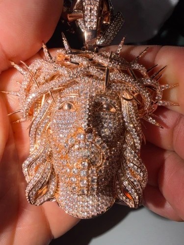 Iced Out Ratten Jesus Necklace Pendant for Men – Hip Hop Fashion Jewelry