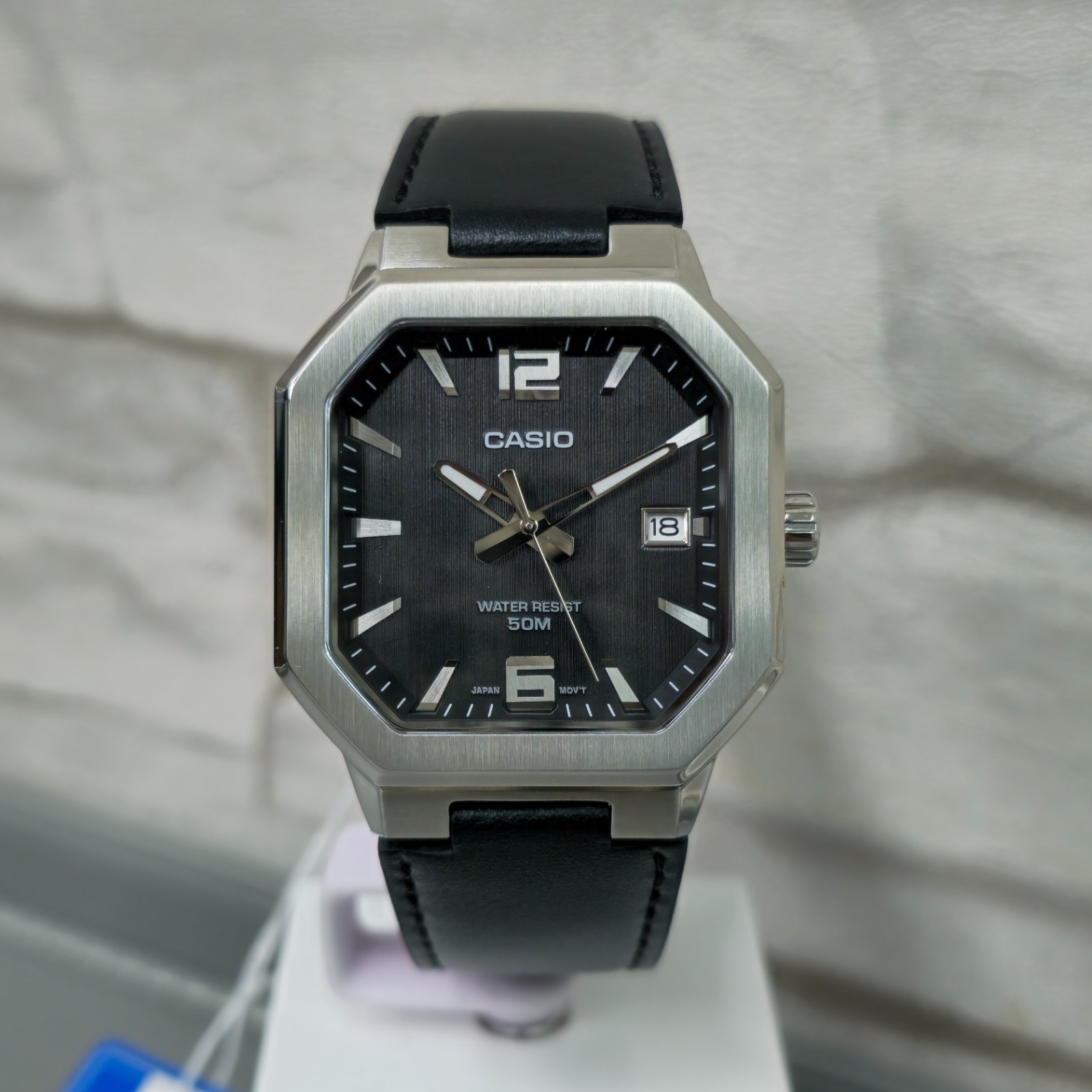 CASIO MTP‑B195 Series MTP-B195L-1AV Black Dial Analog 38 mm New Men’s Watch