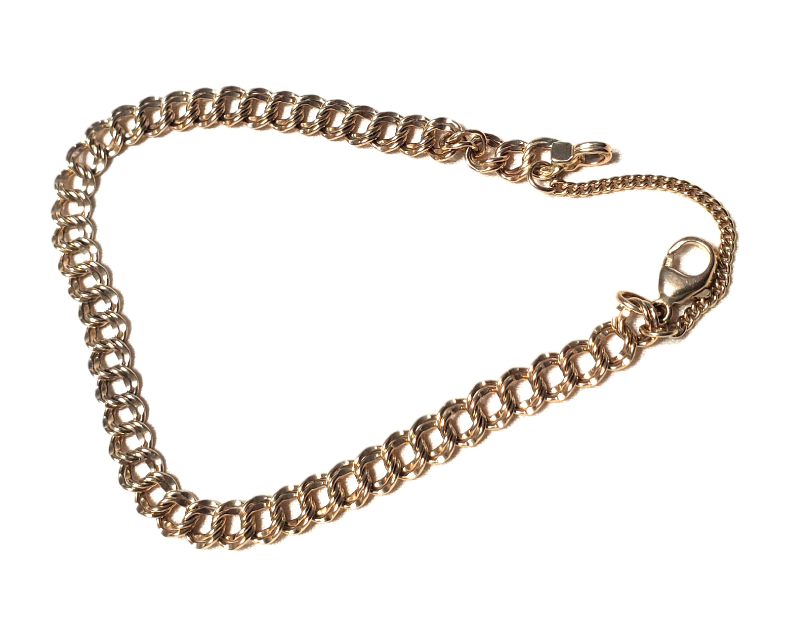 James Avery 14k Gold Light Curb Link Chain Bracelet 8″ Length * 8.8 Grams