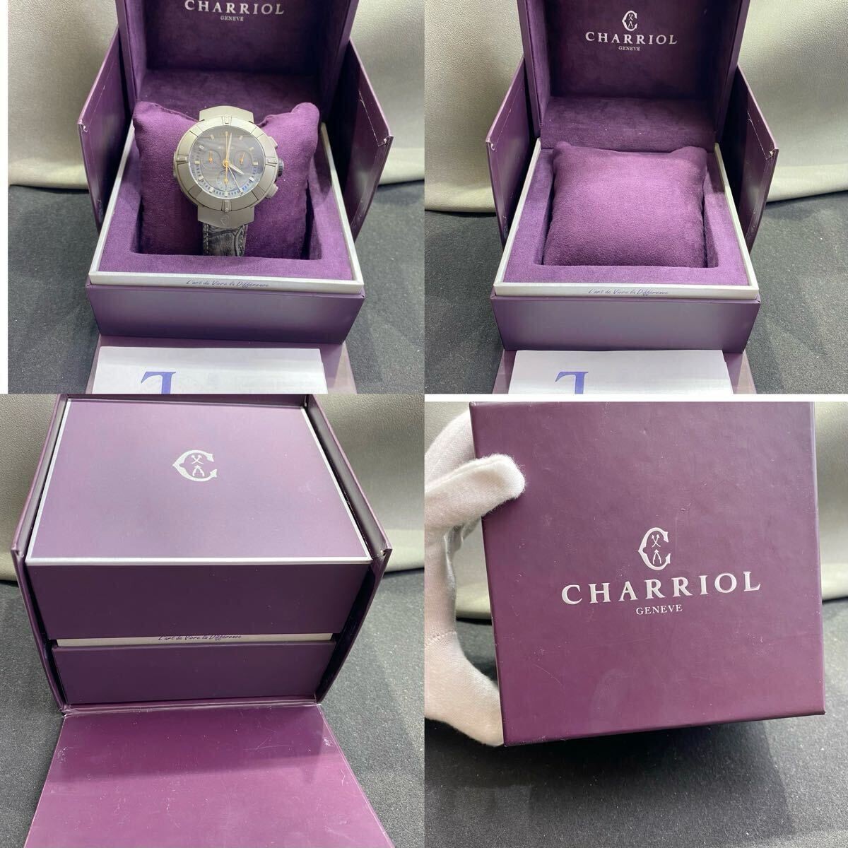 [B1Y] CHARRIOL GENEVE Celtica CELT44 Chrono Quartz Men’s Watch [m6z]