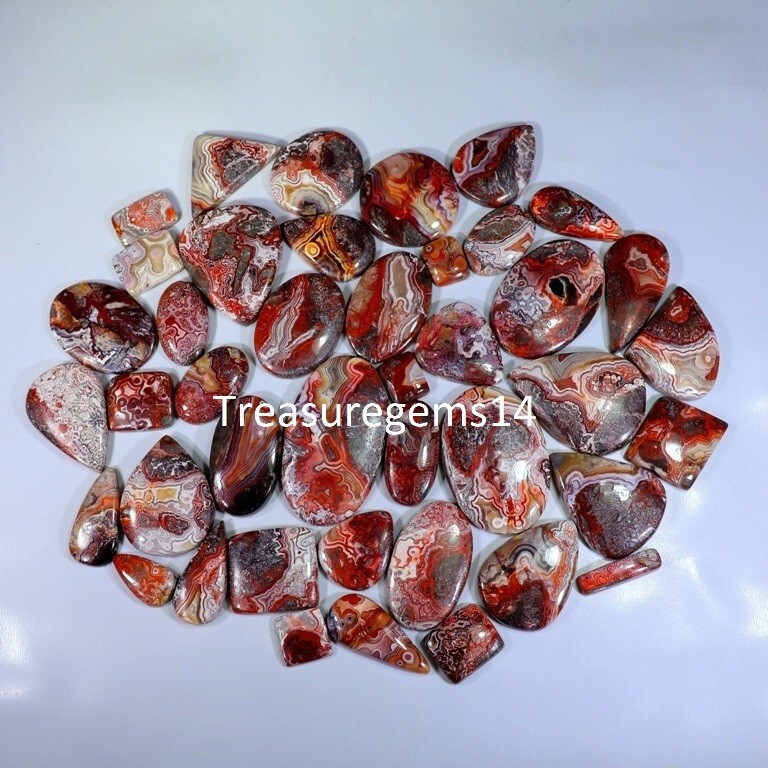 250 Crt WHOLESALE LOT CRAZY LACE AGATE CABOCHON GEMSTONE AAAA