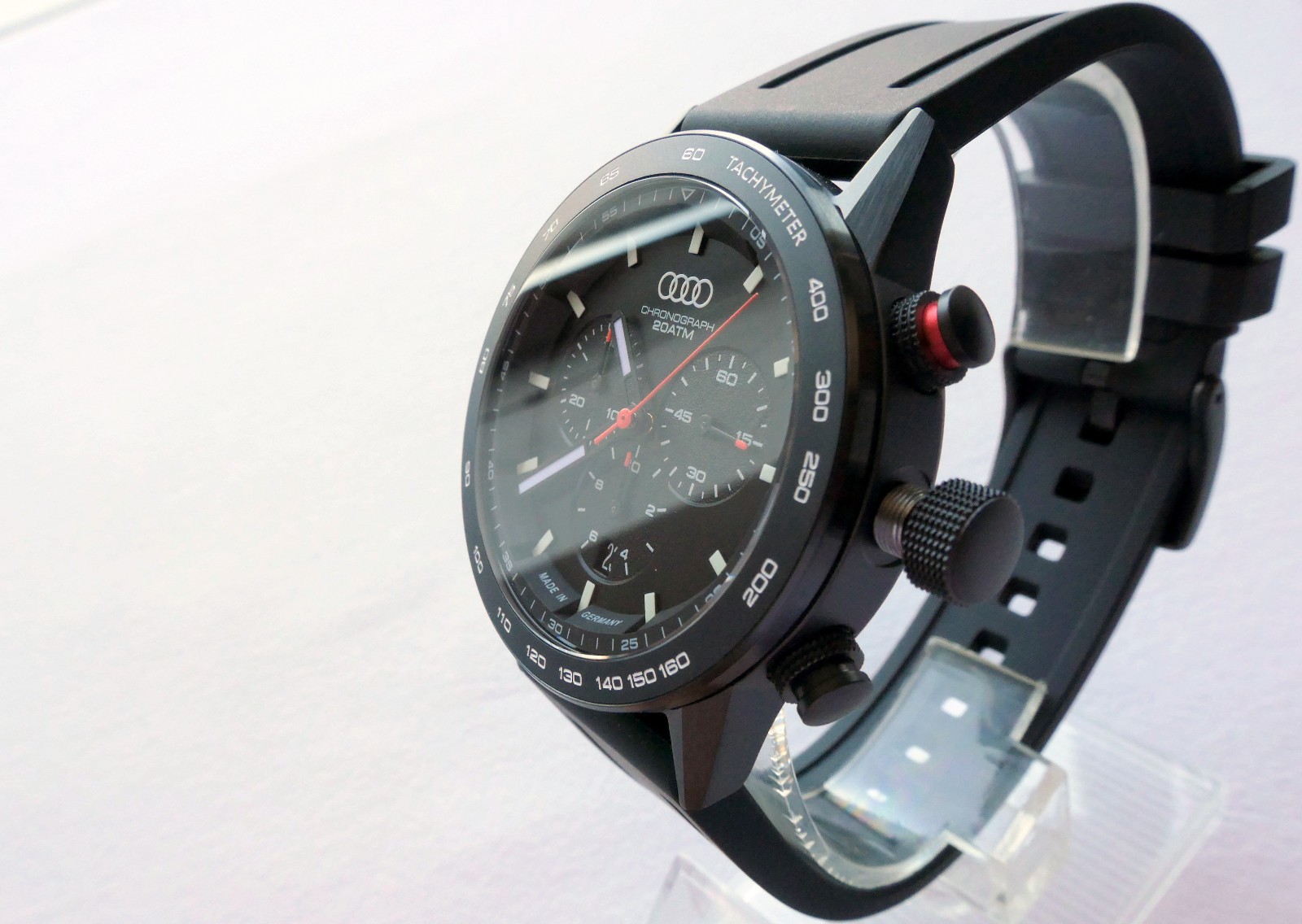 Audi Sport Driver Diver Racing Car Accessory Chronograph Made in Germany Watch