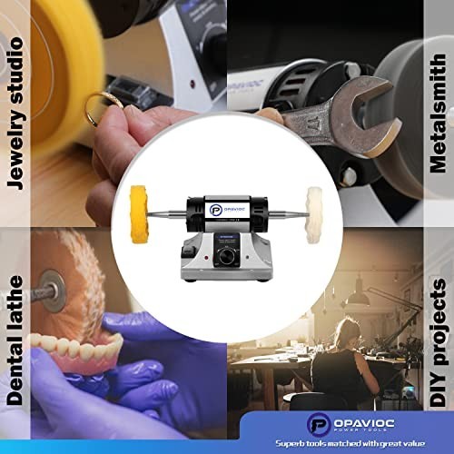 Jewelry Polisher – Adjustable Variable Speed Bench Grinder Polishing & Buffing