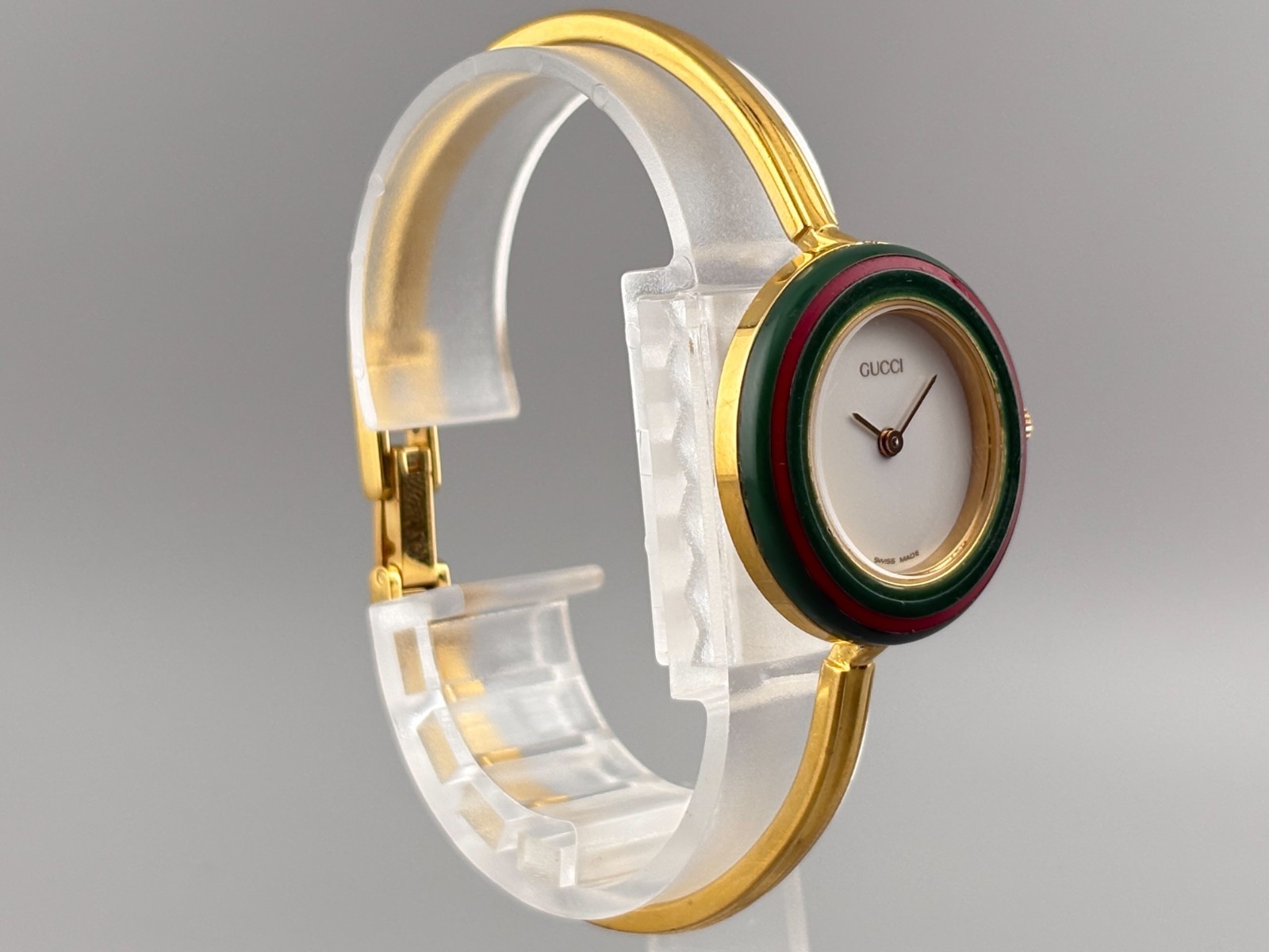 [Excellent] Gucci Change Bezel 11/12.2 Watch 12 Colors Box White Gold