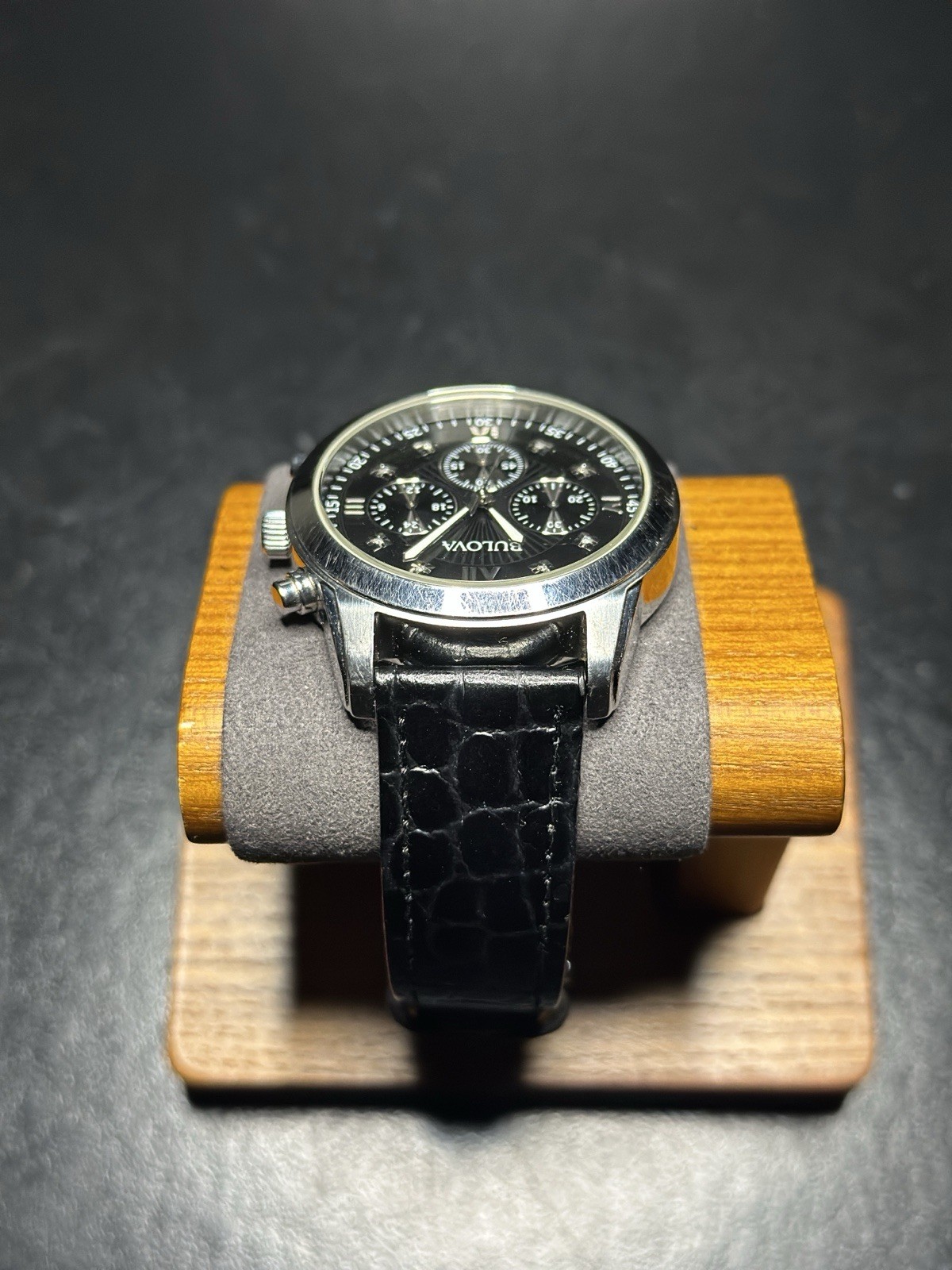 Bulova Men’s Chronograph Model ( 96D134 ) 39mm. New Battery Running