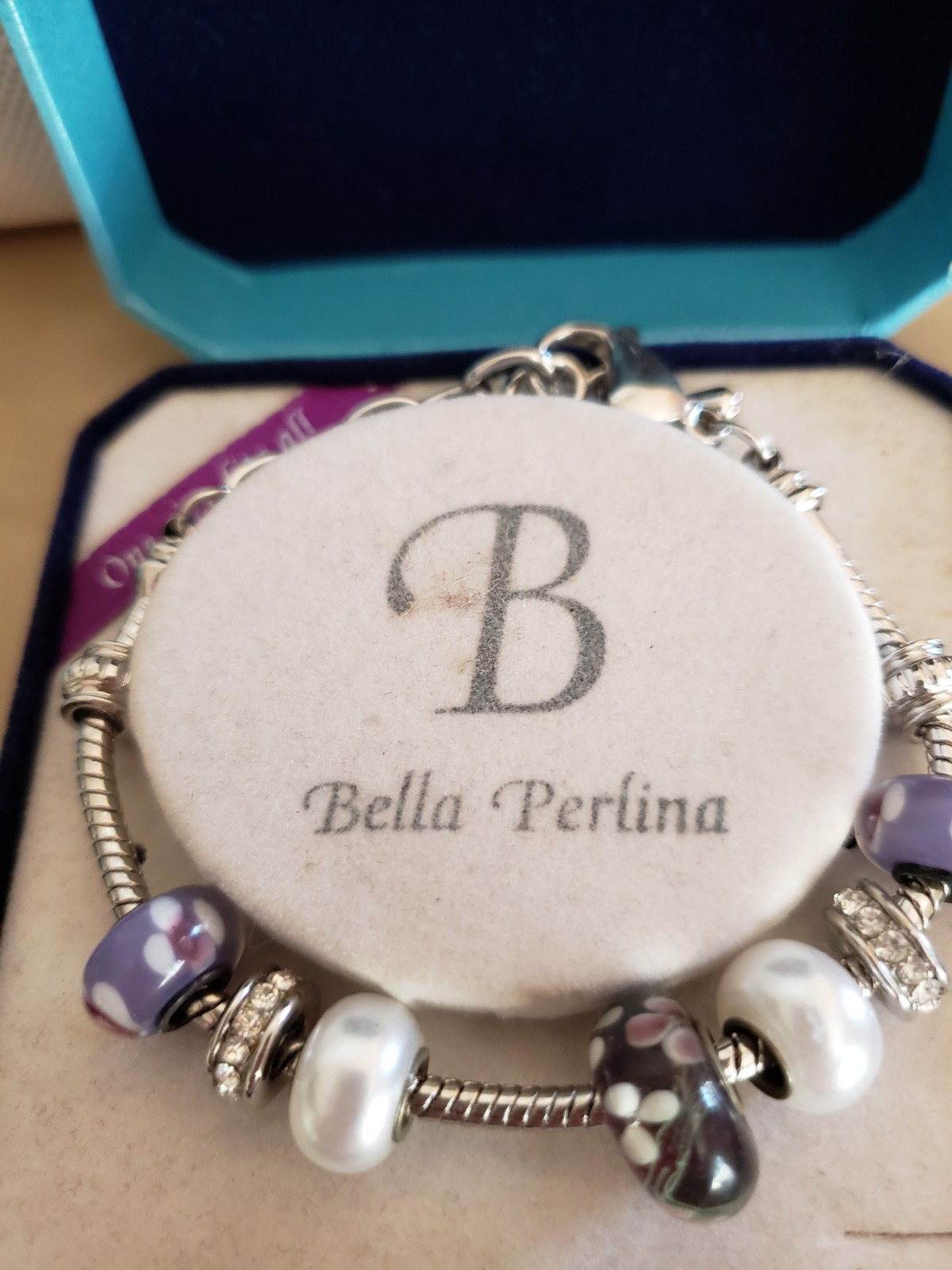Bella Perlina Charm Bracelet NEW IN BOX