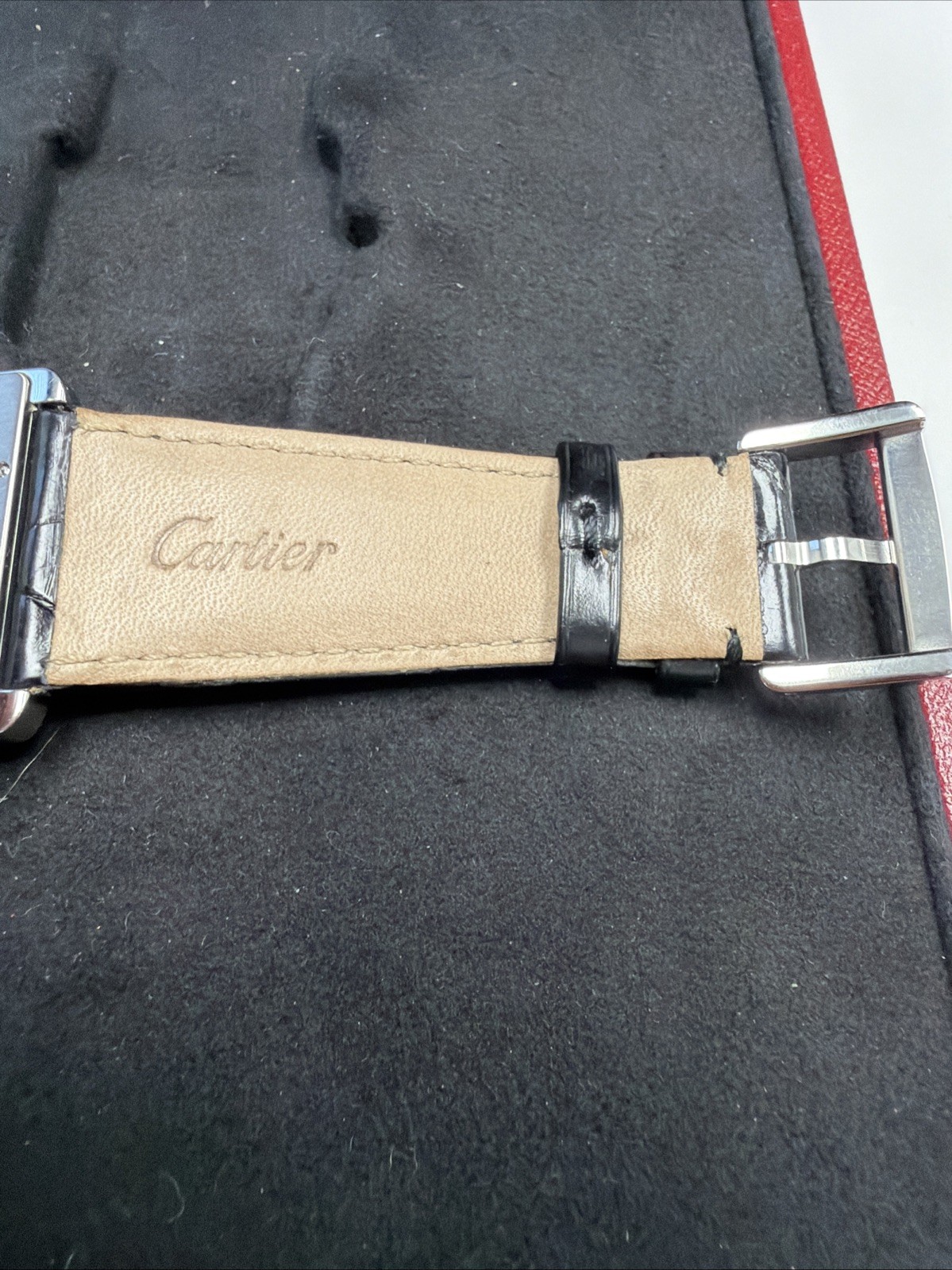Cartier Tank Divan Mini Model Quartz 31mm Stainless Steel Box And Paper W6300255